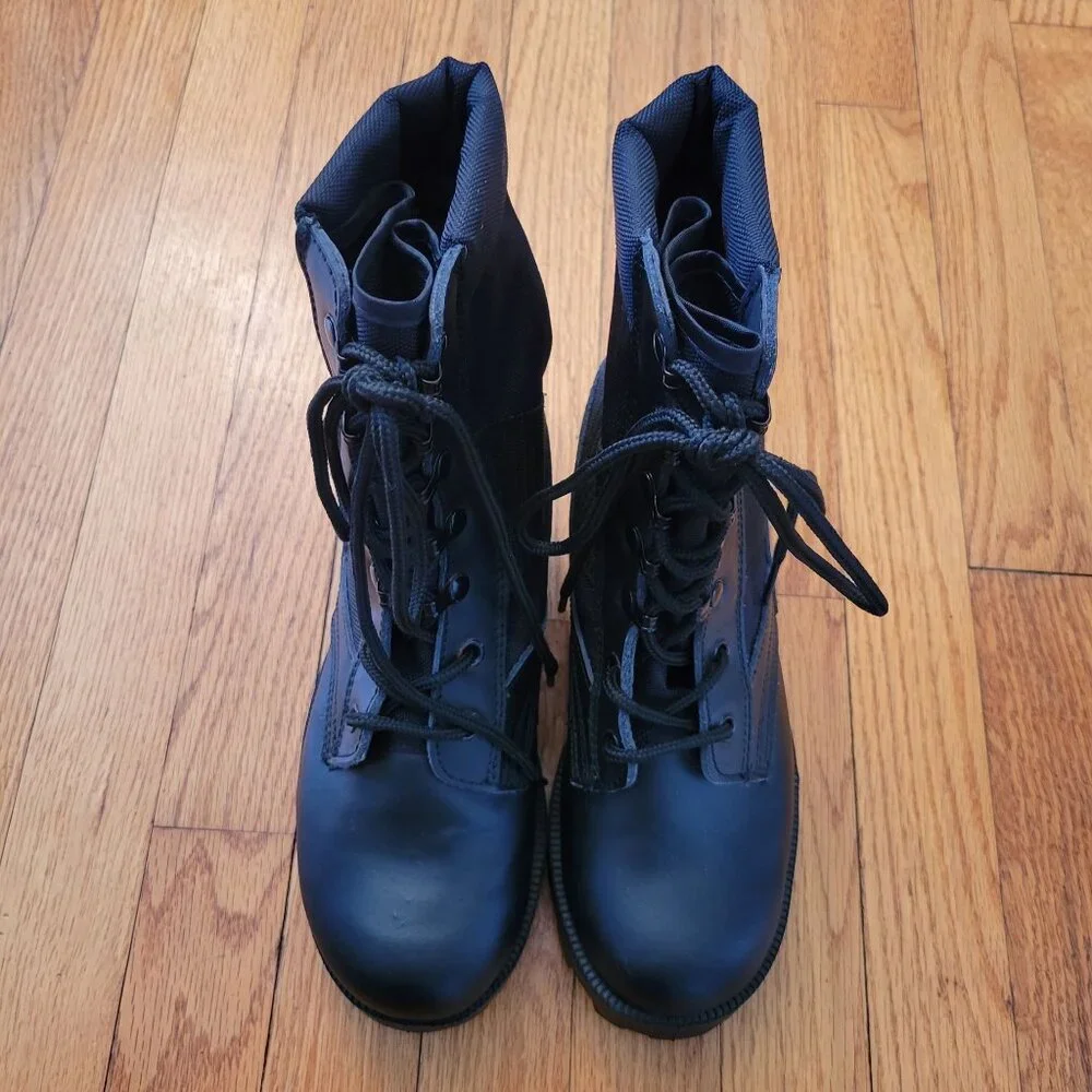 Rothco 6R Black Military‎ Combat Boots Lace Up Moto Grunge High Top